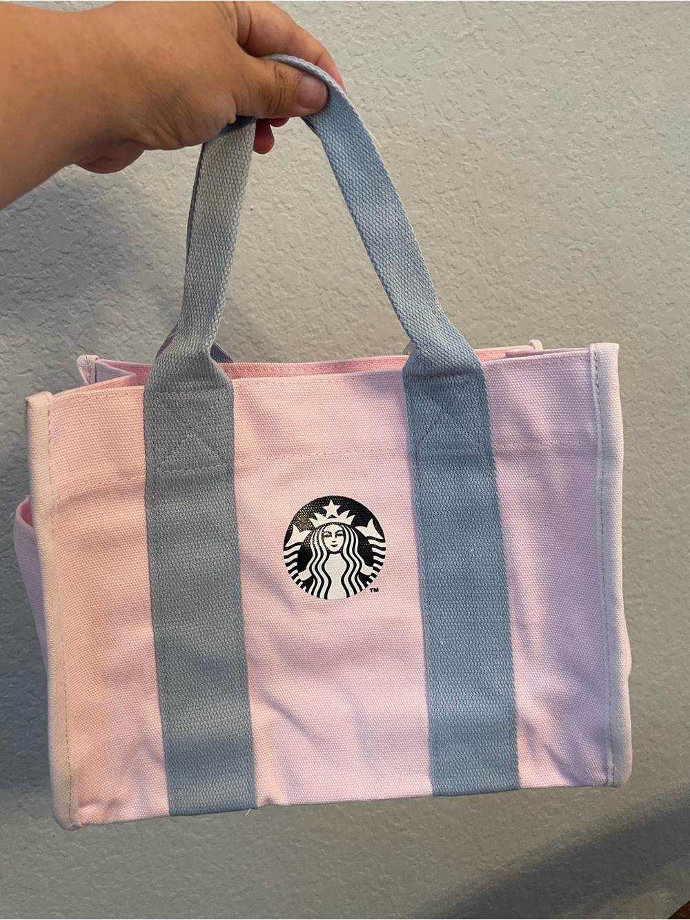 Starbucks Pink Canvas Tote with Light Gray Straps - Picture 11 of 11